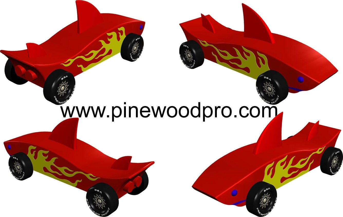 Shark Pinewood Derby Car Design Plan Printable Pinewood Derby Etsy sterreich