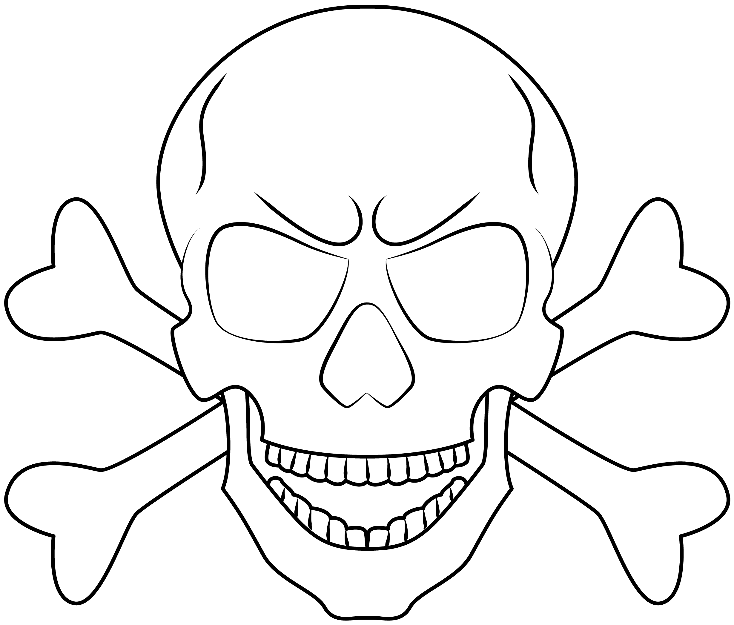 Skull And Crossbones Printable Template Free Printable Papercraft Templates