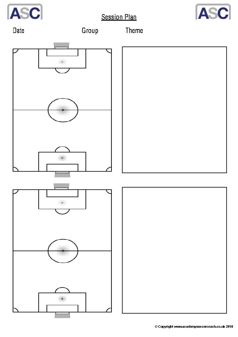 Printable Soccer Practice Plan Template