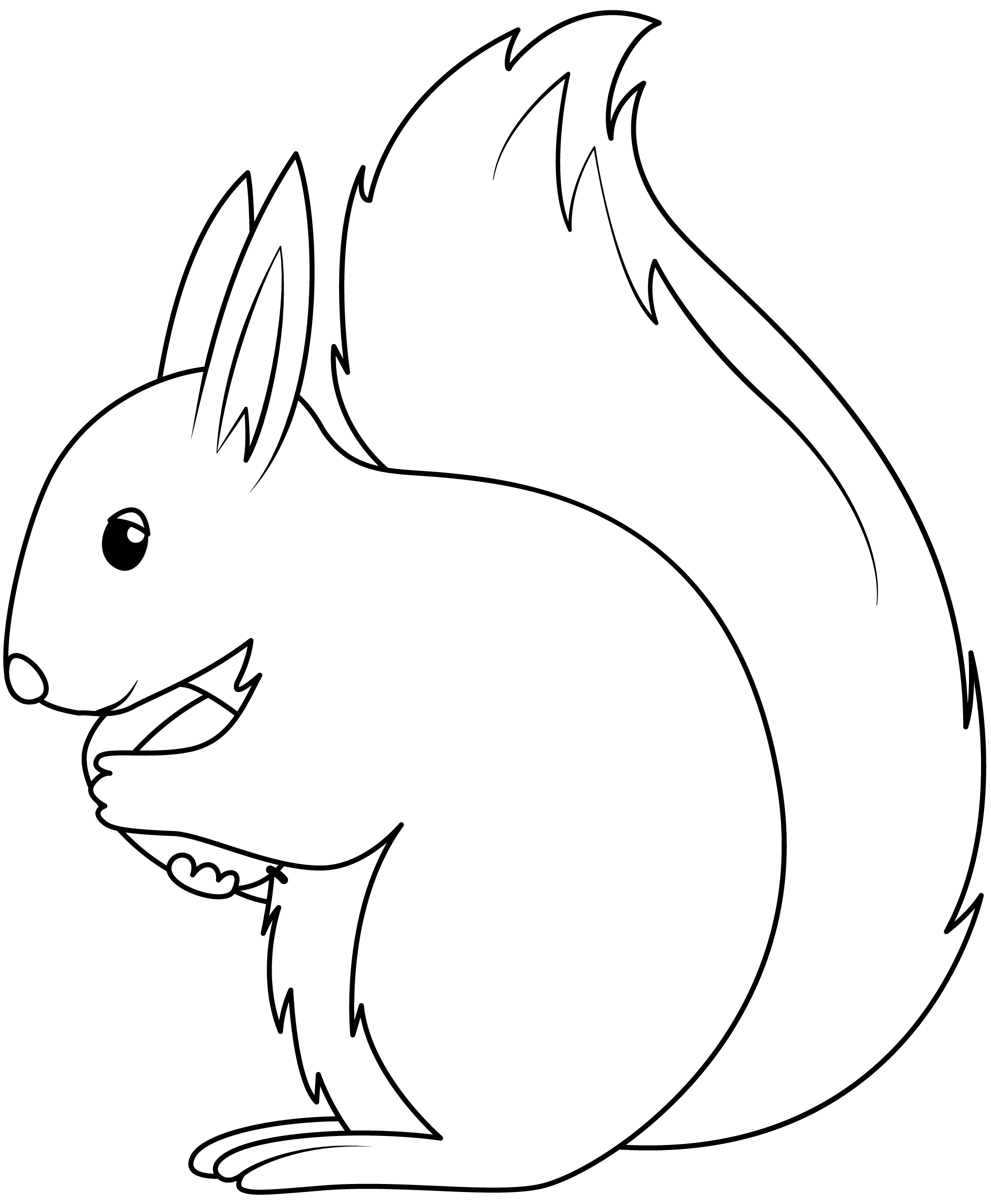 Free Printable Squirrel Template