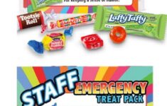 Staff Emergency Treat Pack Bubble Gum Tootsie Roll Office Gifts