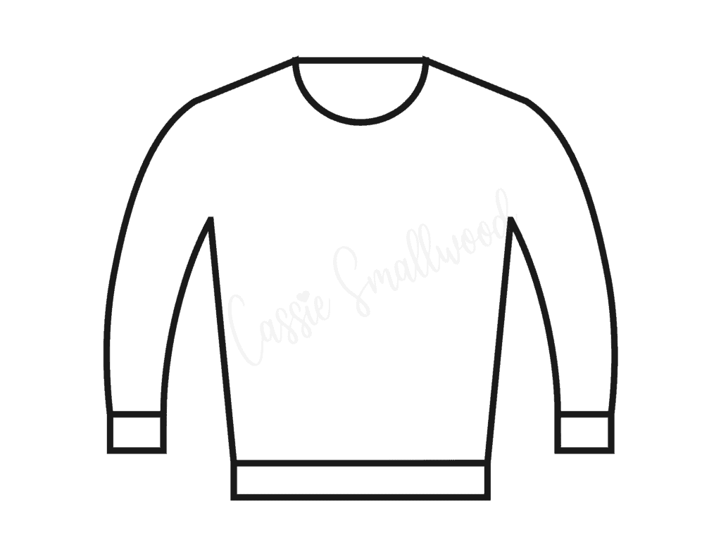 Ugly Sweater Template Printable