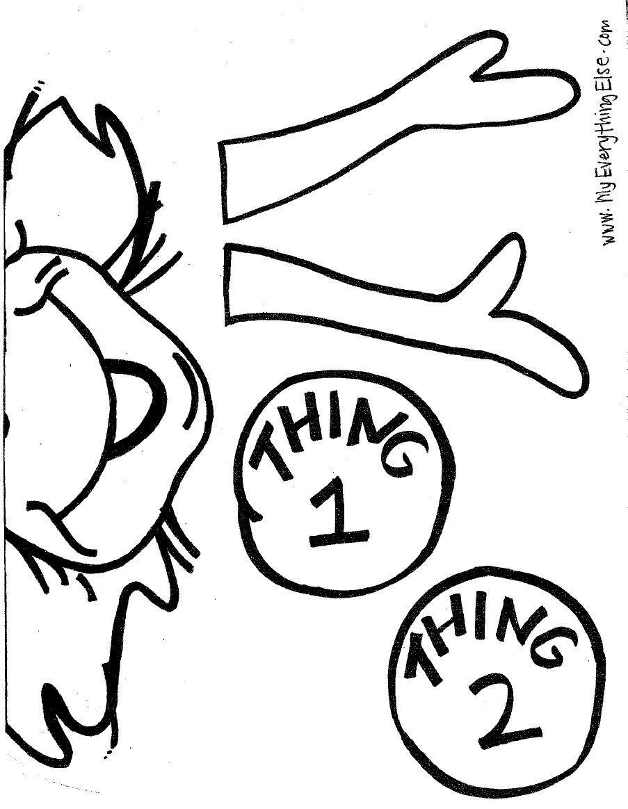 Thing 1 And Thing 2 Template Printable