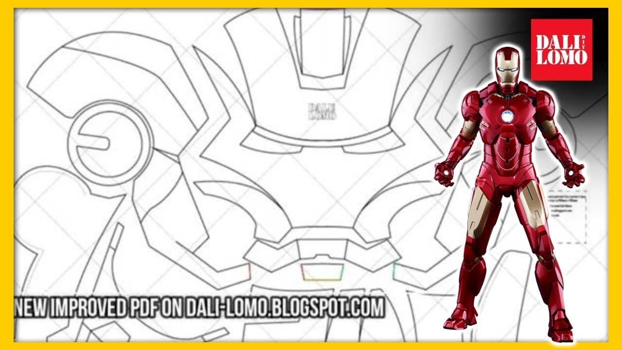 Timelapse How To Make Cardboard Iron Man New Template YouTube