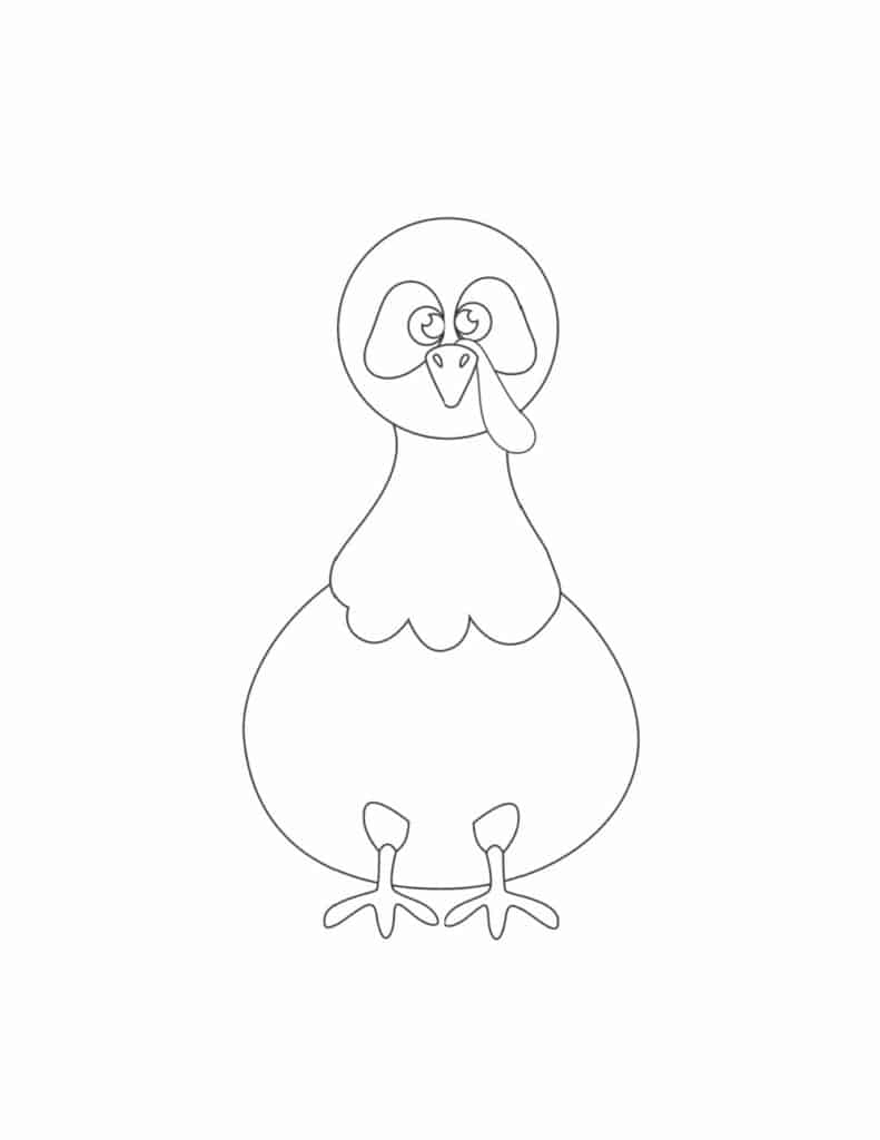 Printable Hand Turkey Template