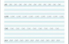 50 Cursive Writing Worksheets Alphabet Letters Sentences Advanced