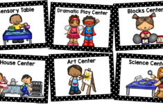 Center Signs For Preschool Pre K Classroom PreKinders