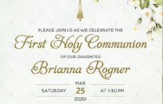 First Holy Communion Invitation Templates