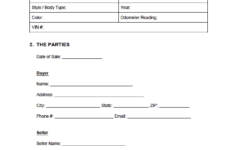 Free Bill Of Sale Forms PDF Word