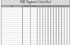 Free Printable Bill Payment Checklist You Can Download Now Bill Payment Checklist Paying Bills Bill Organization