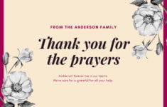 Free Printable Funeral Thank You Card Templates To Customize Canva