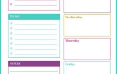 FREE PRINTABLE WEEKLY SCHEDULE TEMPLATE This Weekly Planner Printable Is Colo Free Weekly Planner Templates Weekly Planner Free Printable Weekly Planner Free