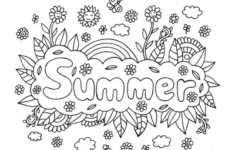 Free Summer Coloring Pages For Kids Adults