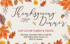 Free Thanksgiving Invitation Templates Customize Share Online