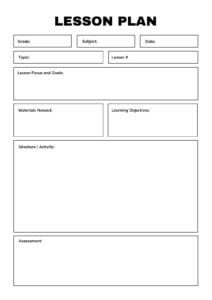 Lesson Plan Templates You Can Customize For Free Canva