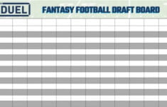 Printable Fantasy Football Draft Board For Your 2021 Draft