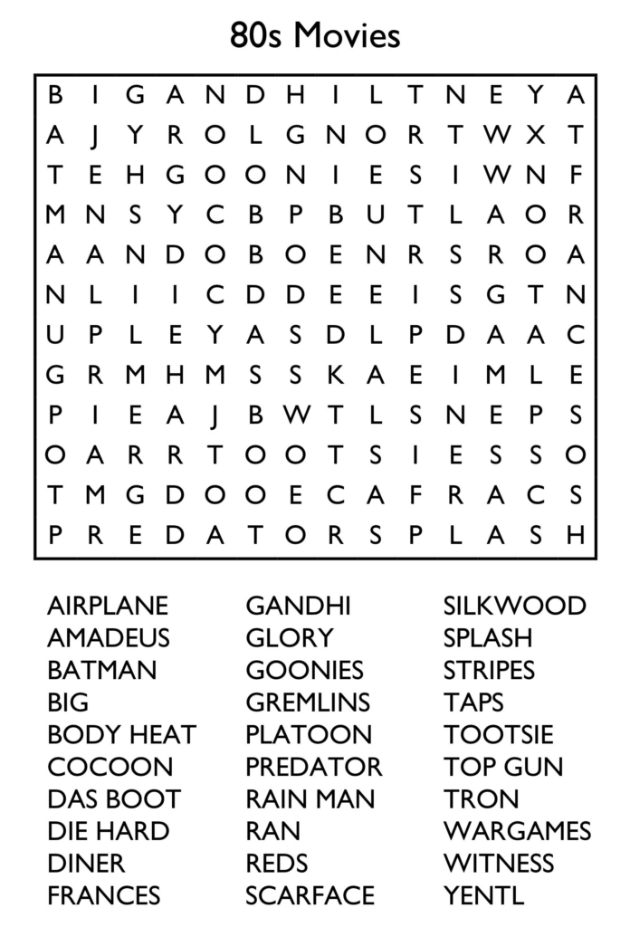 Free Large Print Word Searches Free Printable Template Online