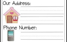 123 Homeschool 4 Me free Name Address Cards 123 Homeschool 4 Me Preschool Learning Homeschool Kindergarten