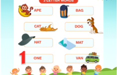 3 Letter Words For Kids List Of Three Letter Words For Kids