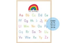 Alphabet Chart ABC Chart Uppercase And Lowercase Alphabet Etsy