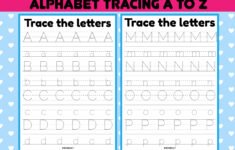 Alphabet Tracing Worksheets A Z Graphic By Sarita Kidobolt Creative Fabrica