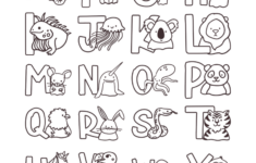 Animal Alphabet Coloring Pages Free Color Amazing Designs