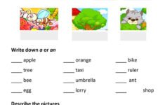 Articles A an for Kids English ESL Worksheets For Distance Learning And Physical Classrooms