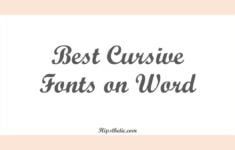 Best Cursive Fonts On Word Hipsthetic