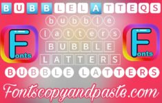 Bubble Letters Fonts Generator