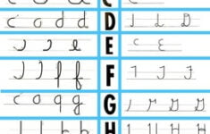 Cursive HWT Handwriting Without Tears Reference Sheets Charts Step By Step