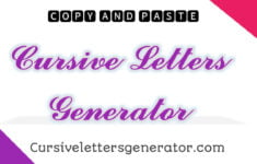 Cursive Text Generator 100