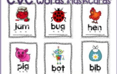 CVC Words Or Three Letter Words Flashcards By EnglishSafari TpT