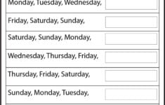 Days Of The Week 1 Worksheet School Worksheets First Grade Worksheets Reading Comprehension Kindergarten