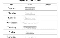 Days Of The Week Worksheets Printables 50 Free Pages Printabulls