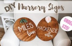 DIY Nursery Name Signs ON A BUDGET YouTube