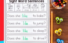 Fill In The Blank Sight Word Sentences Set 2 The Printable Princess