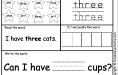 Free Kindergarten Sight Word Worksheets three Free4Classrooms