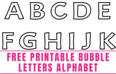 Free Printable Bubble Letters Alphabet Freebie Finding Mom