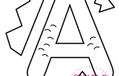 Free Printable Letter A Craft Template Simple Mom Project