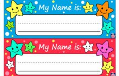 Free Printable Name Tags For Preschoolers TeachersMag