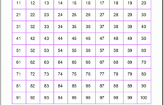 Free Printable Number Charts And 100 charts For Counting Skip Counting And Number Writing