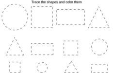 Free Tracing Shapes Worksheet By Janet s Creative Printables TpT