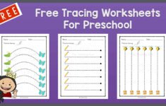 Free Tracing Worksheets For Preschool The Teaching Aunt
