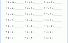 Grade 3 Multiplication Worksheets Free Printable K5 Learning