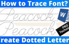 How To Install Tracing And Dotted Google Fonts Tracing And Dotted Fonts In Microsoft Word YouTube