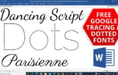 How To Install Tracing And Dotted Google Fonts Tracing And Dotted Fonts In Microsoft Word YouTube