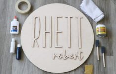 How To Make A DIY Round Wood Name Sign CraftCuts