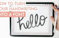 How To Turn Your Handwriting Into A Font YouTube