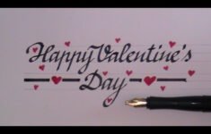 How To Write In Cursive Fancy Letters Happy Valentines Day YouTube