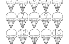Ice Cream Missing Numbers 1 20 Worksheet For Kindergarten Free Printable